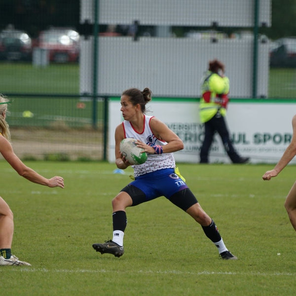 Athlete wearing NXTWAVE grip socks