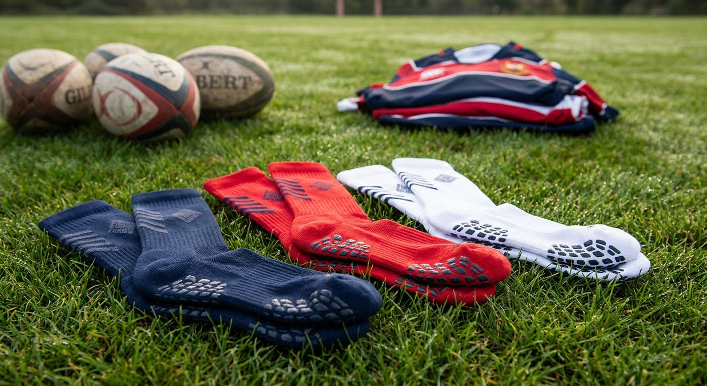 Custom Branded Grip Socks for Rugby Clubs: The Kit Upgrade That Makes Your Team Stand Out
