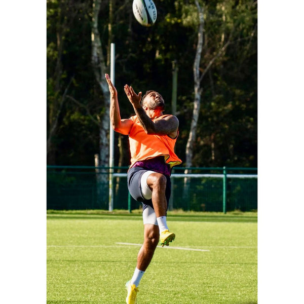 Athlete wearing NXTWAVE grip socks