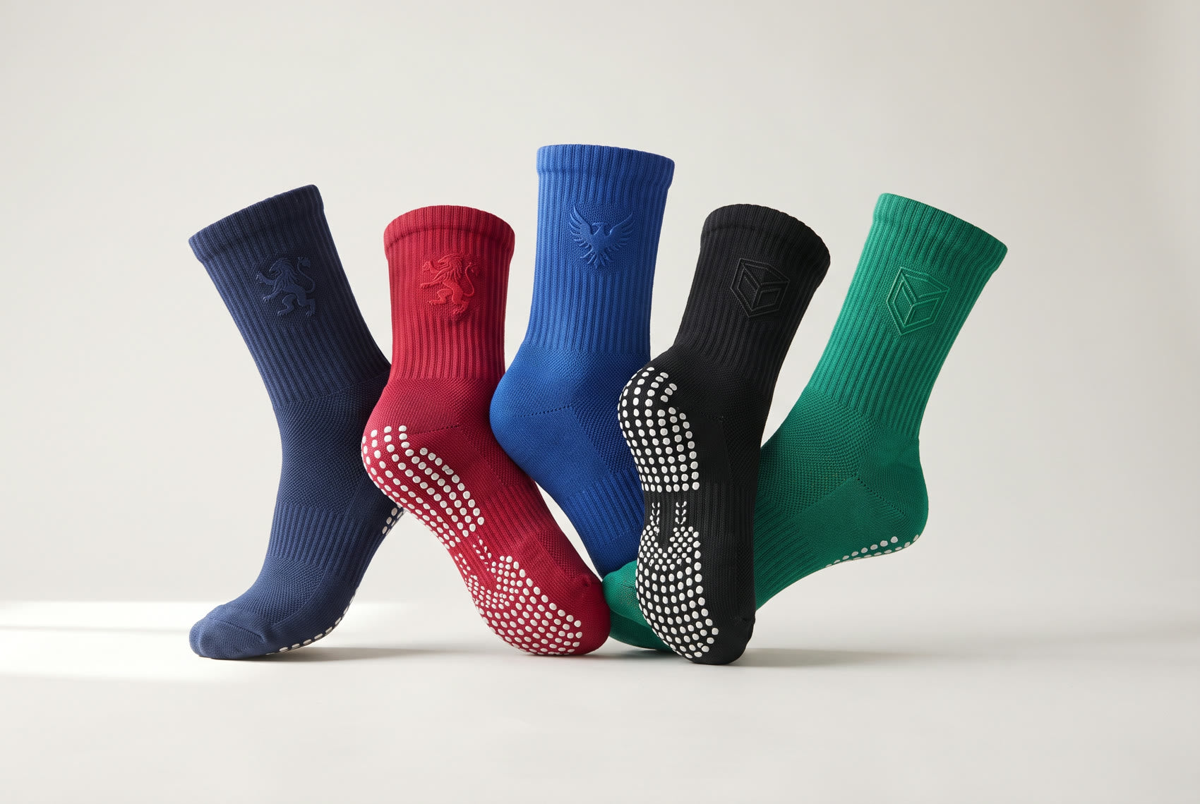 Custom NXTWAVE grip socks in team colours